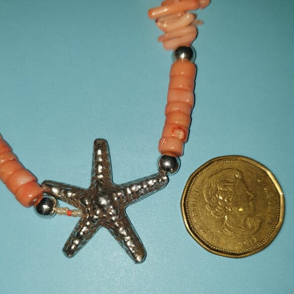 Authentic Native American Angel Skin Coral 925 Sterling Silver Ocean Jewelry Set - Picture 4 of 15